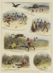 Golf under svårigheter på Indian Links (chromolitho)